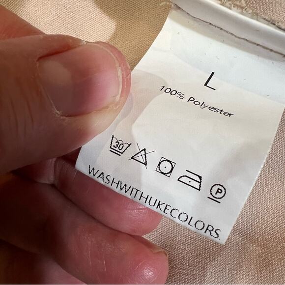 Unbranded Button Back Chiffon Clip Dot Blouse Off White L - Picture 3 of 10